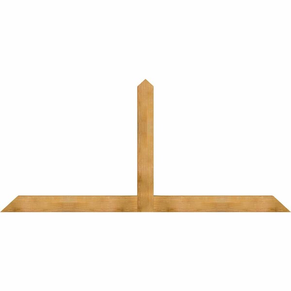 Ekena Millwork Portland Rough Sawn Timber Gable Bracket, Western Red Cedar, 108"W x 49"H x 4"D x 6"F, 11/12 Pitch GBW108X49X0406POR00RWR - main